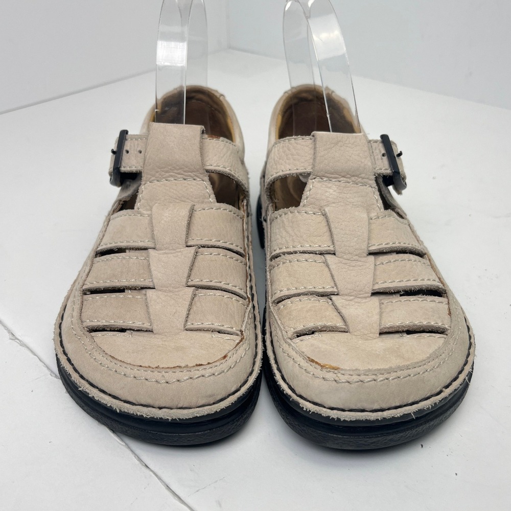 Birkenstock Leather Fisherman Sandals Closed Toe Comfort Walking EU 37 - Picture 3 of 15